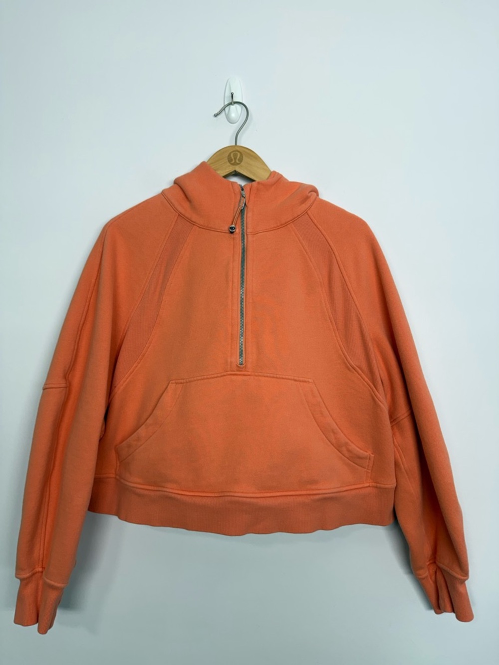 Lululemon Scuba Oversized 1/2 Zip Hoodie Warm Coral? Size M/L